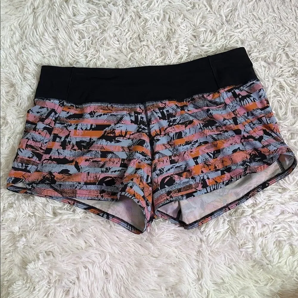 Lululemon Run Times Short II *4" Inversion Multi / Black